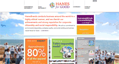 Desktop Screenshot of hanesforgood.com